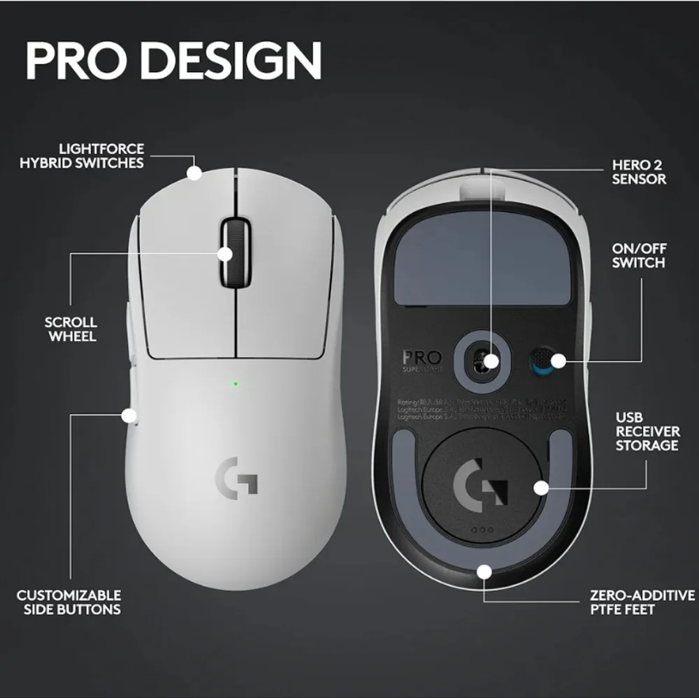 Logitech G Pro X Superlight 2 Wireless Gaming Mouse